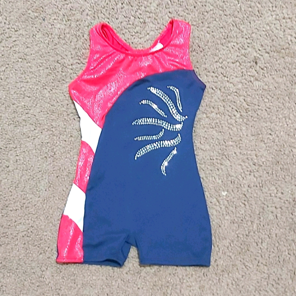 Girls gymnastics costume.